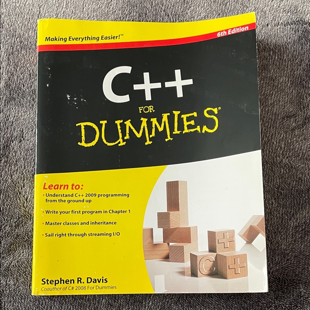 ⭐️C++ for Dummies Book